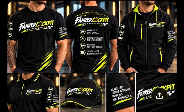 FahrerCockpit Streetwear Kollektion – T-Shirts, Hoodies und Caps